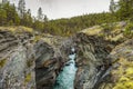 Ridderspranget (The KnightÃ¢â¬â¢s leap) in Jotunheimen National Par